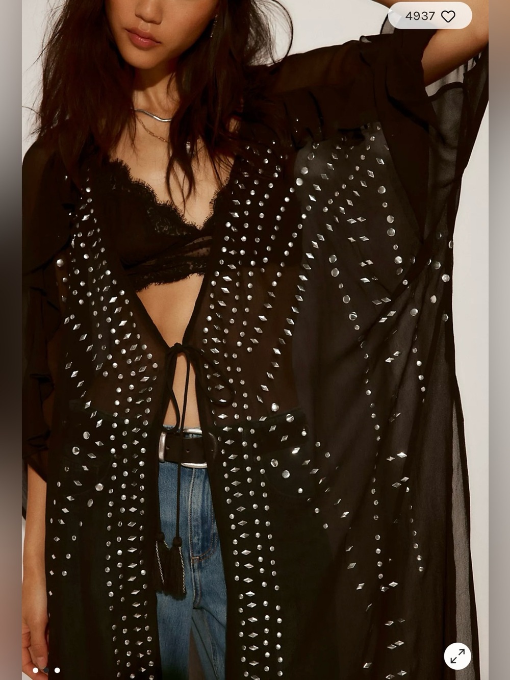 Free People so Billie studded duster - Picture 3 of 3